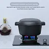 26cm pre-seasoned cast iron double use pot 2-in-1 cast iron dutch oven with skillet lid